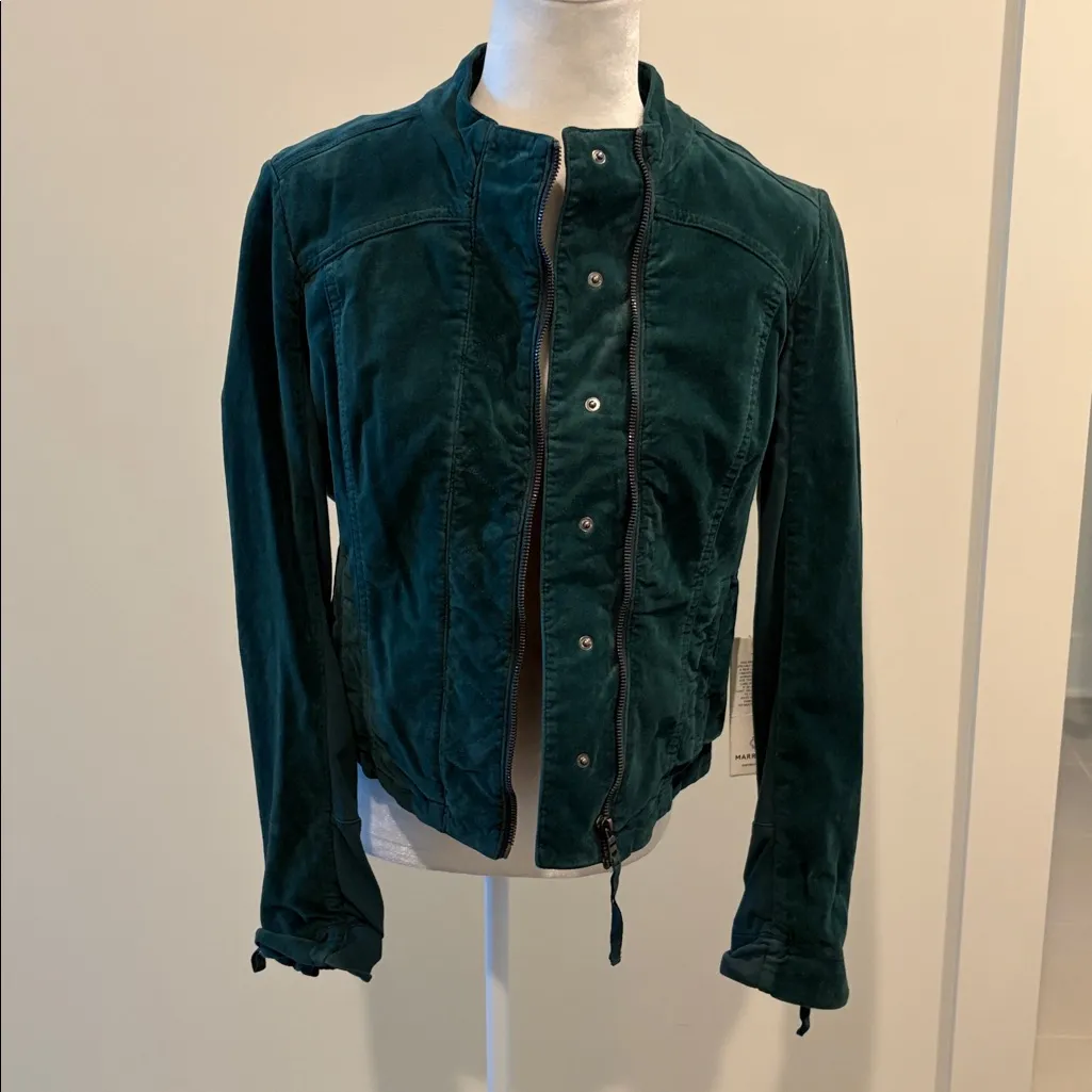 NWT Marrakech Pine Velvet Harlow Jacket Sz M Green Size M - Image 3