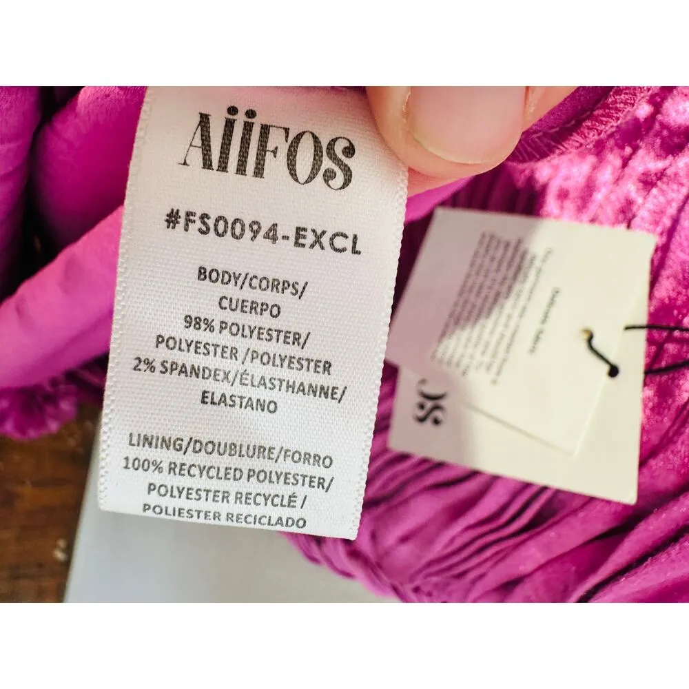NWT AIIFOS Magenta Pink Surplice V - Image 14