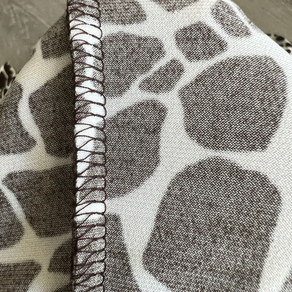 En Focus Studio Dress Size 8 Cow Print Sleeveless Fit And Flare Brown White - Image 12