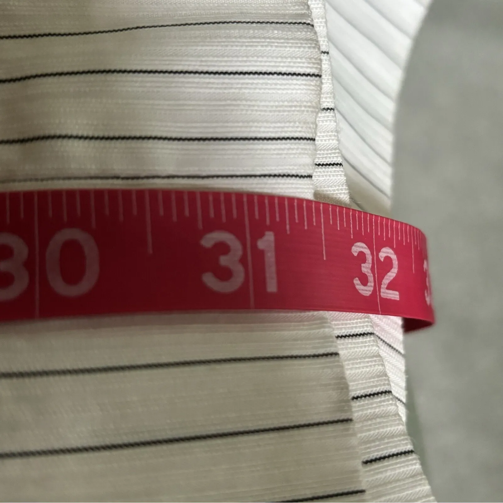 Lane Bryant White Pinstripe Wide Leg Lined Women's Pants Trousers Size‎ 16 - Image 9