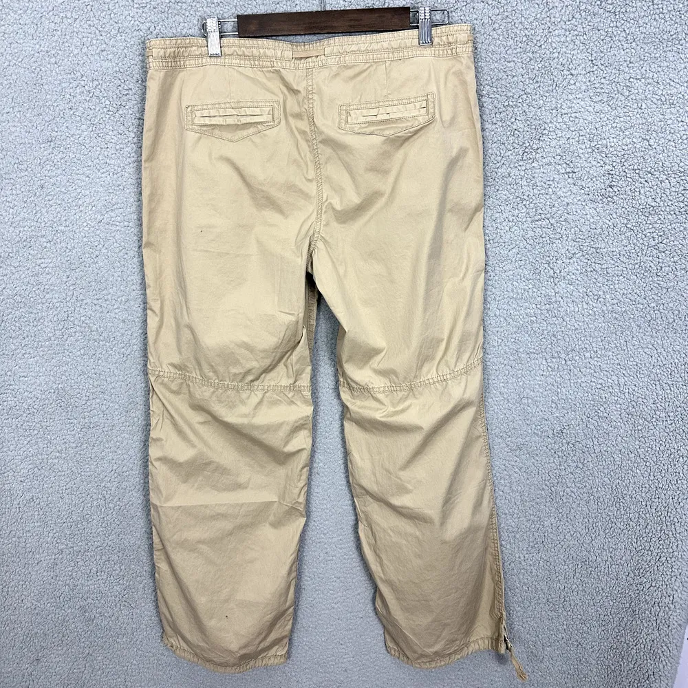 Vintage Y2K J.Crew Broken In Chino Womens 12 City‎ Fit Wide Leg Bungee Preppy - Image 2