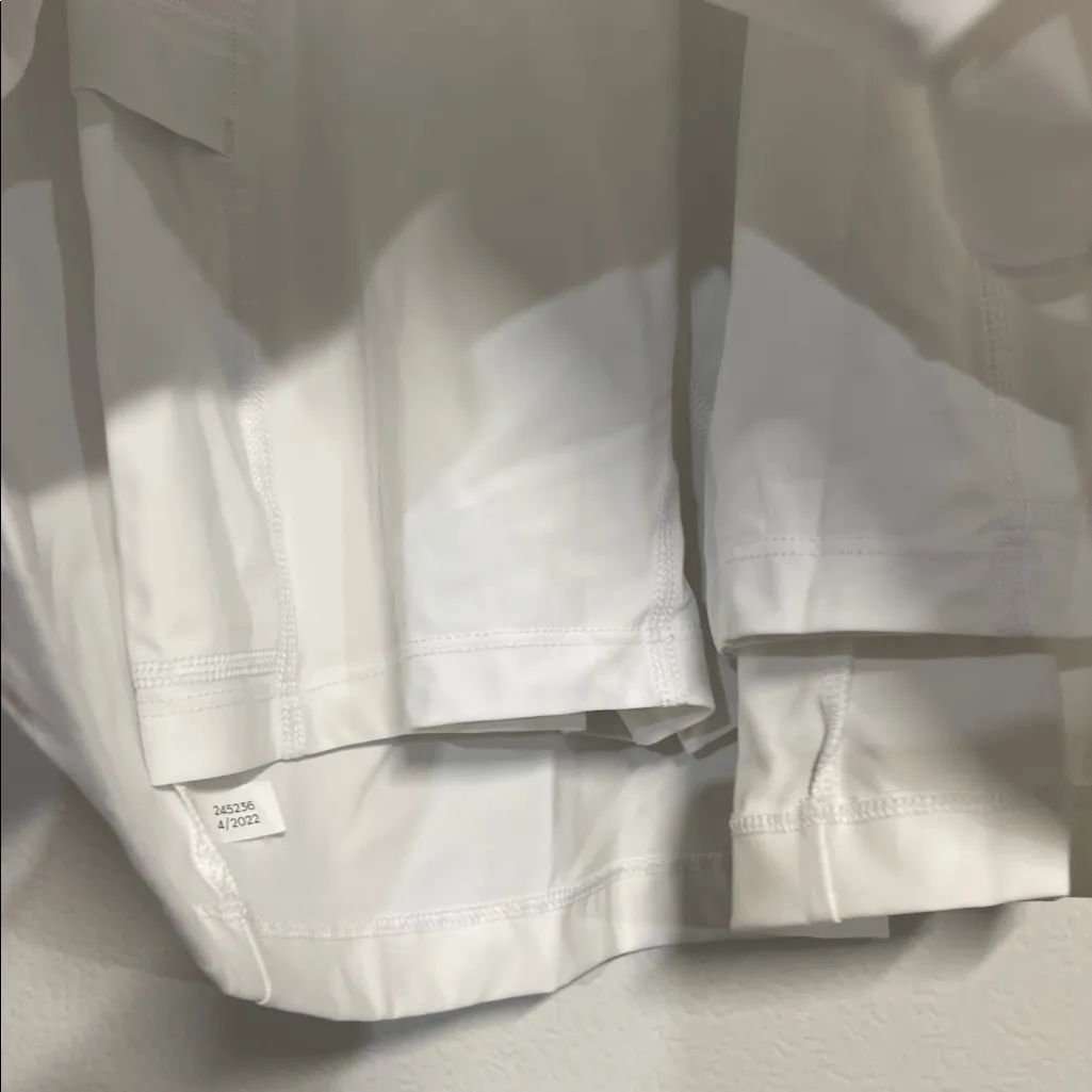 OUTDOOR VOICES WOMENS WHITE ONE SHOULDER ATHLETIC ATHLEISURE MINI DRESS SMALL - Image 3