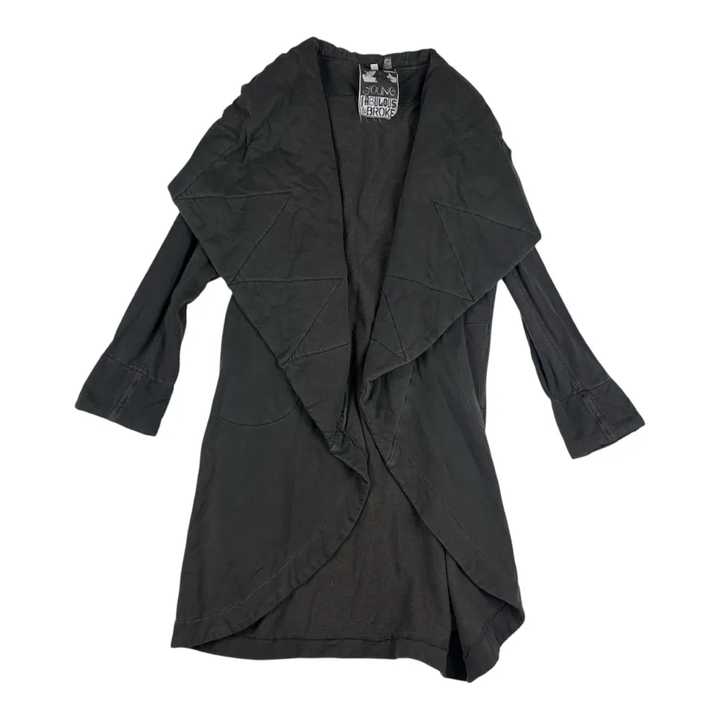 Young Fabulous & Broke size Medium large sandrine quilted cocoon Gray coat - Image 3