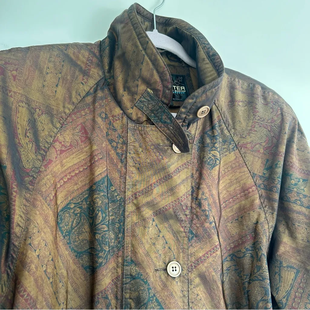 Forecaster of Boston Patchwork Style Jacket Size Large Brown - Image 3