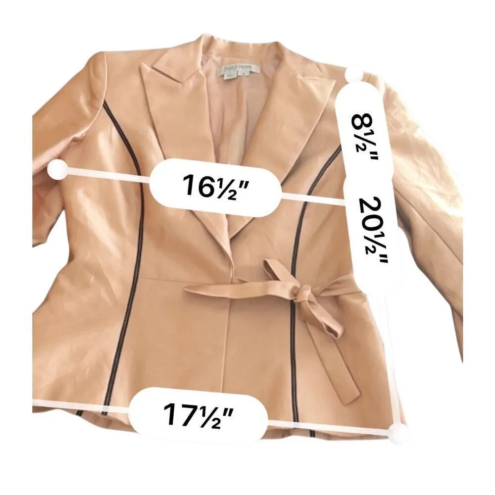 Kay Unger Blazer pink Mist Silk Blend size 2 - Image 2