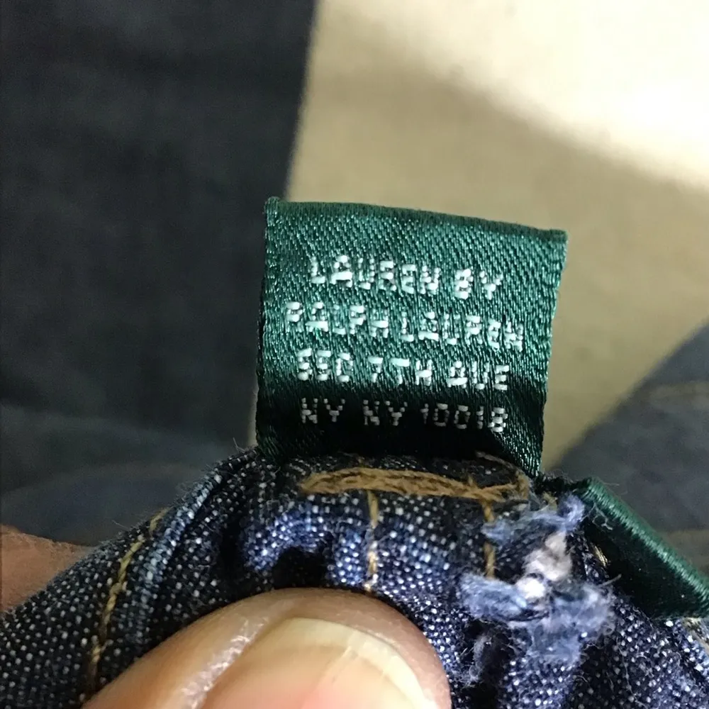 Ralph Lauren Dark Blue Lightweight wide leg sailor front pocket size 8 EUC - Image 10