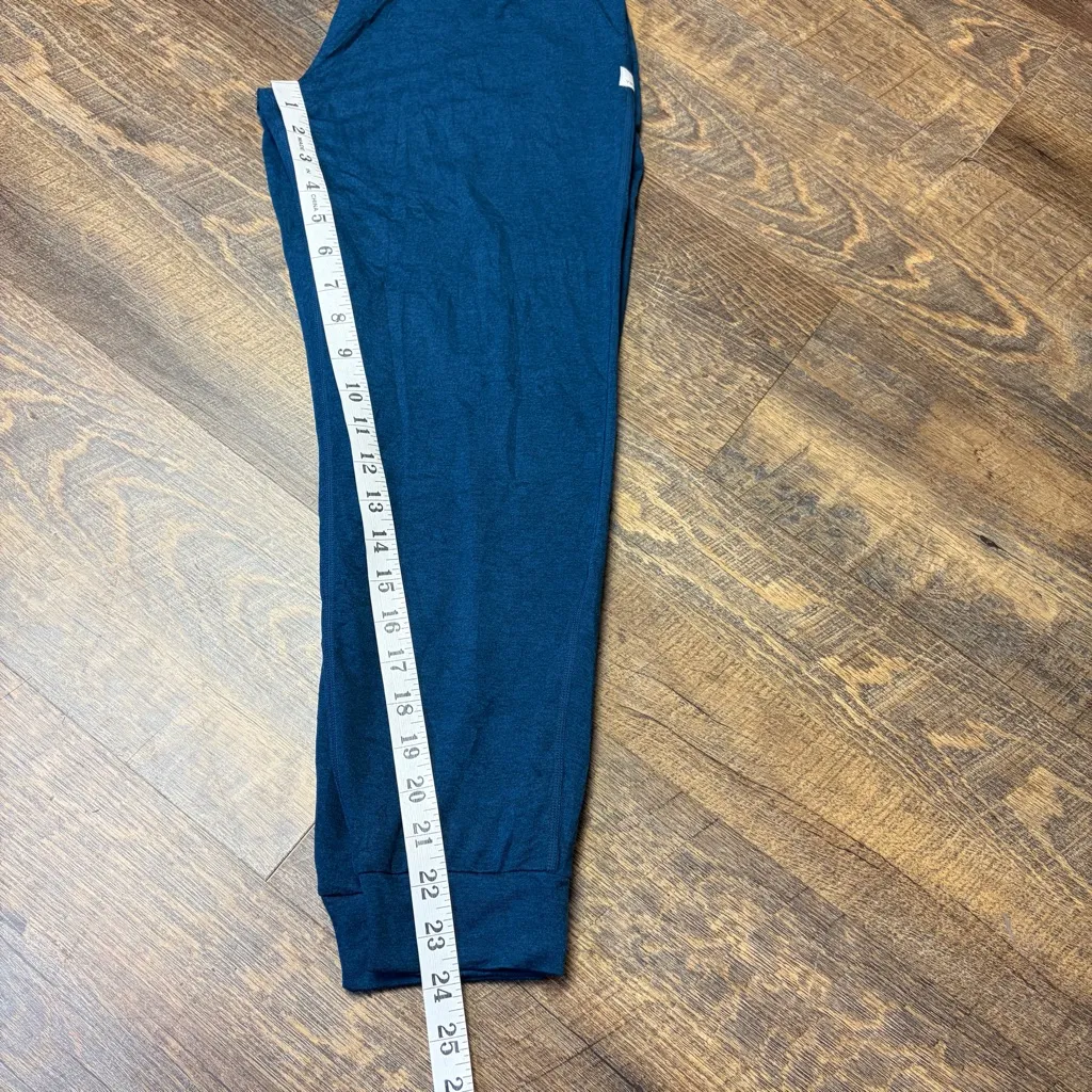 Vuori Performance Jogger Pants Soft Womens Small Indigo Heather Teal Athleisure - Image 13