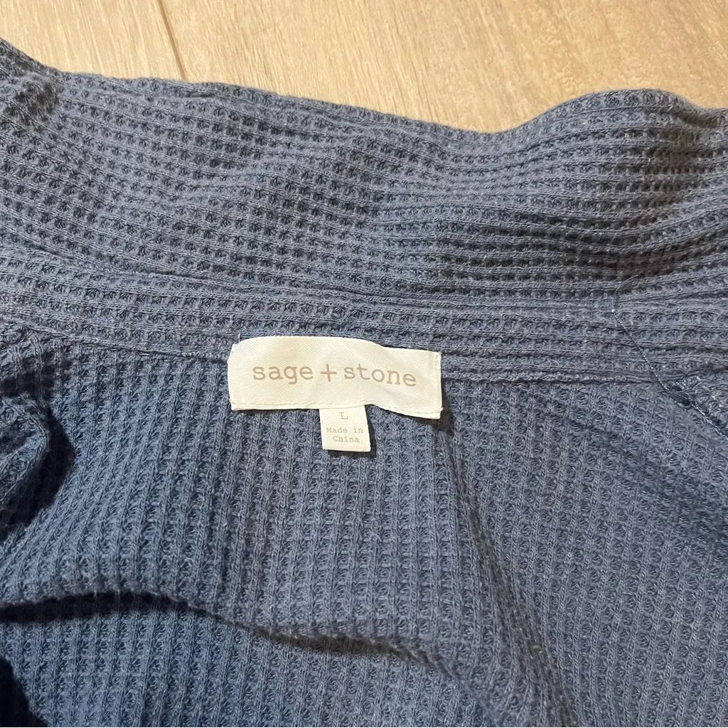 Blue Sage + Stone shacket Size L - Image 3