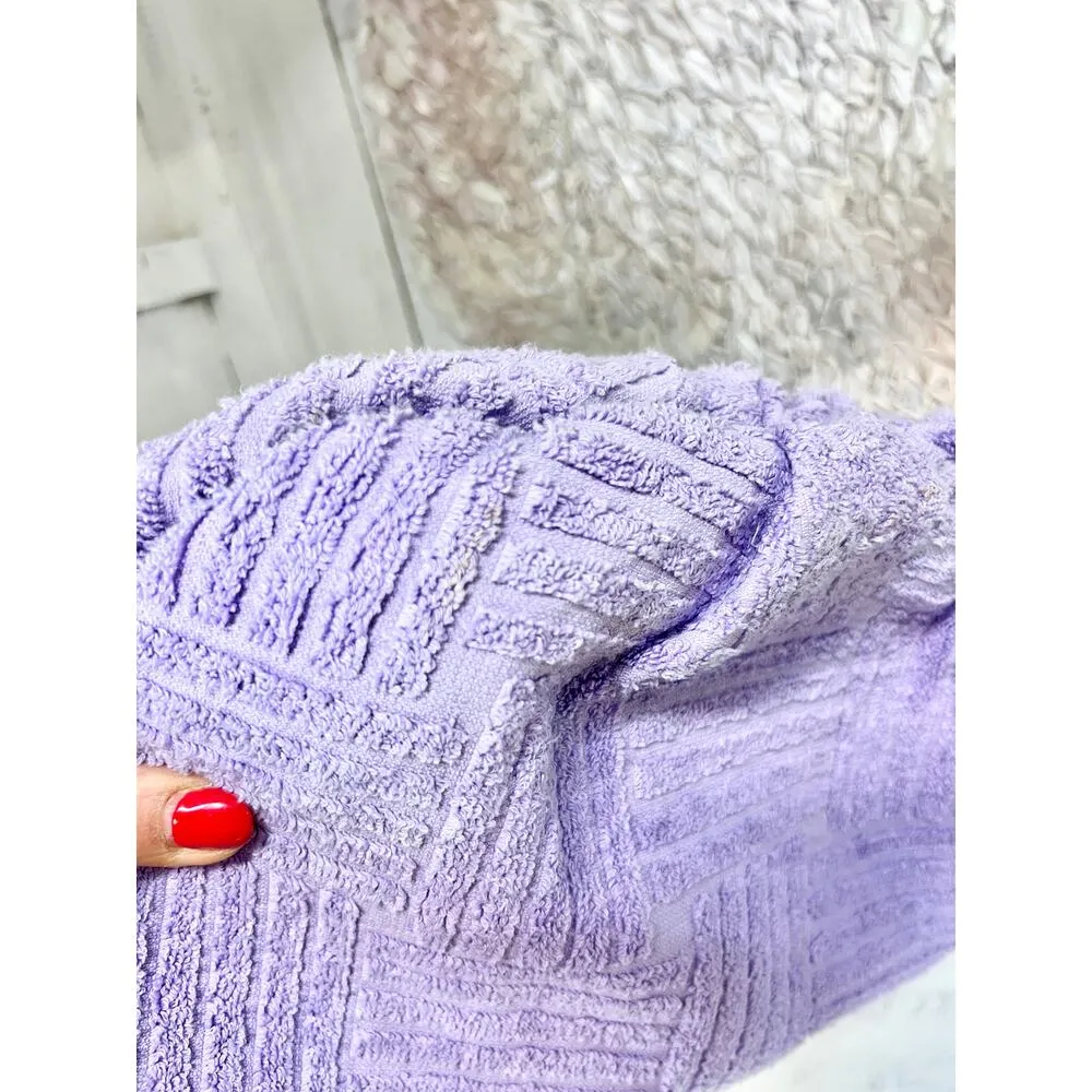 Bottega Veneta Towel Effect Ruched Purse Clutch Handbag Lilac - Image 13