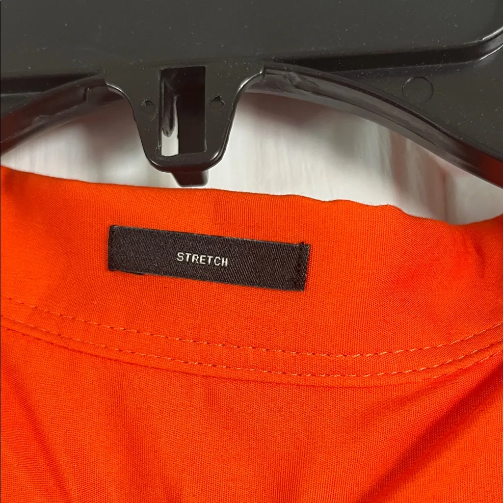 Talbots Bright Orange Button Down Shirt - Image 6