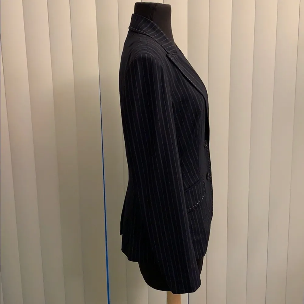 Tommy Hilfiger navy pinstriped blazer. EUC. - Image 2