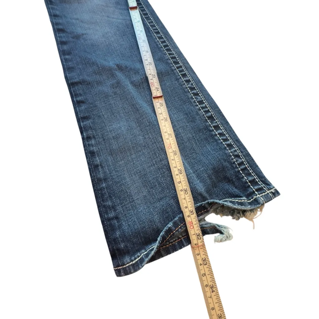 Rock Revival Noelle Bootcut Jeans Size 30 Distressed Embellished Y2K Flaws GUC - Image 13