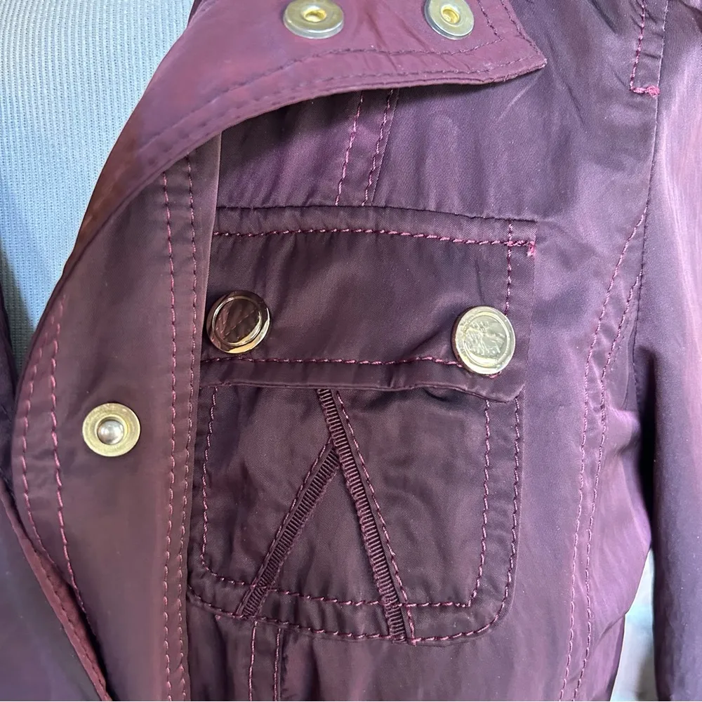 WHBM Purple Ruffle Front Jacket Sz 4 - Image 2