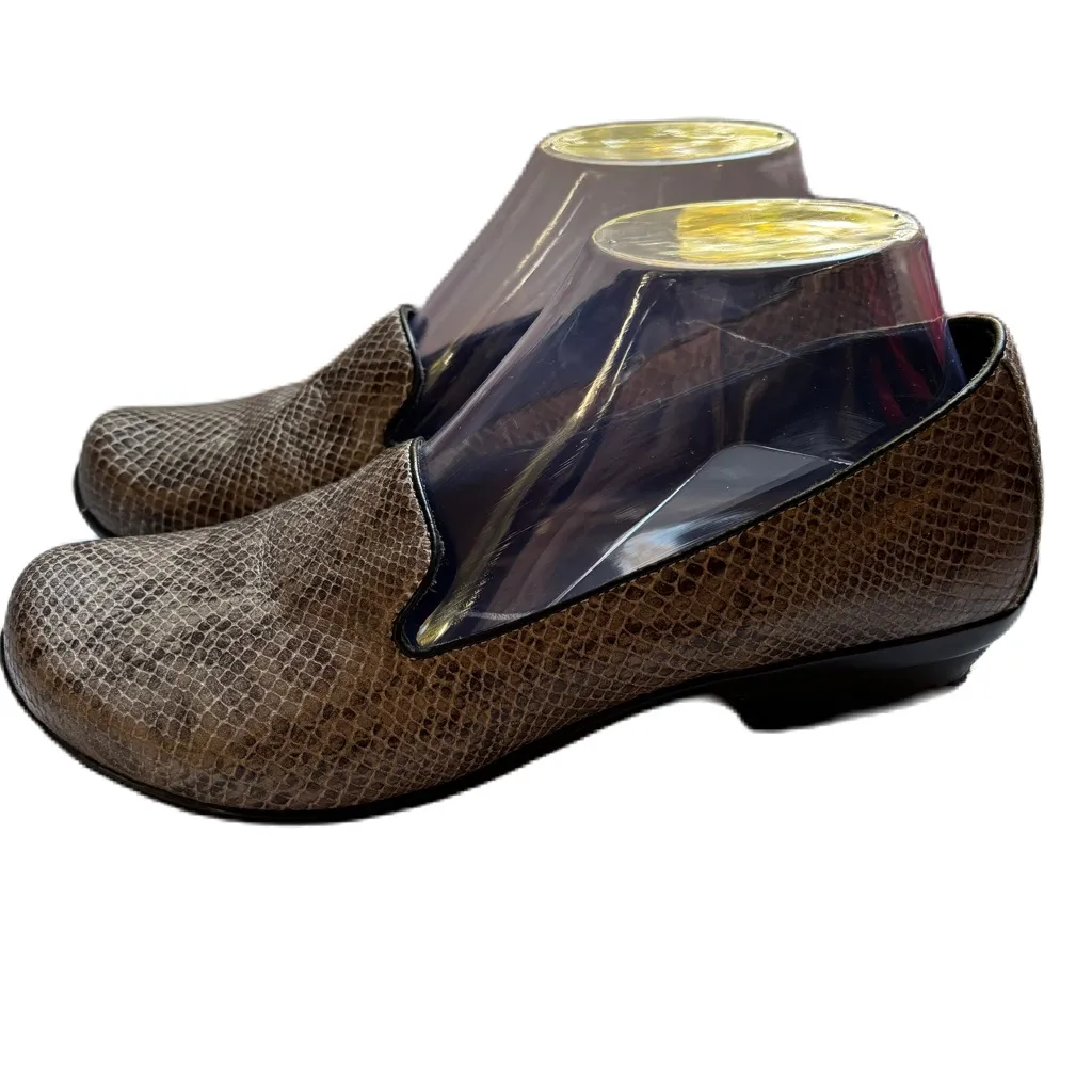 Dansko Snake Print Olivia Loafer Size 38 US 7.5/8 Snakeskin Leather Animal Print - Image 2