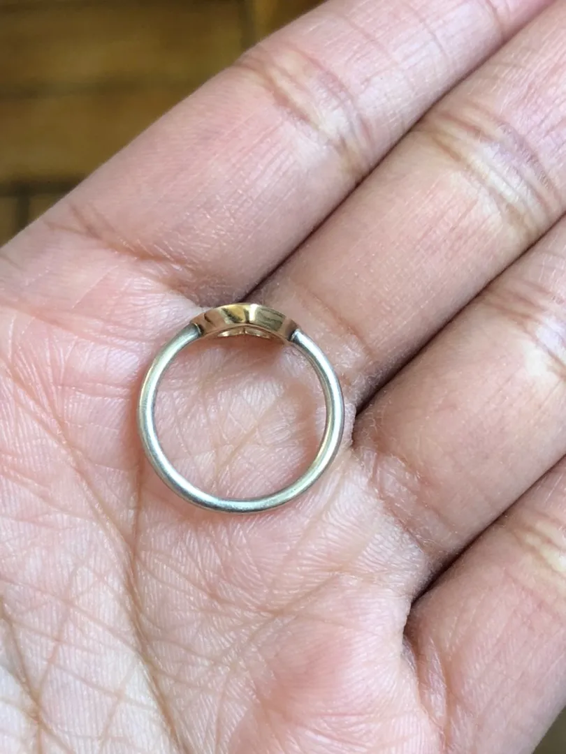 14k Gold & Silver Ring - Image 2