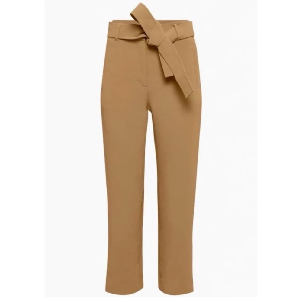 Aritzia | Wilfred tie front ankle pant in saville Tan Size 12 - Image 5