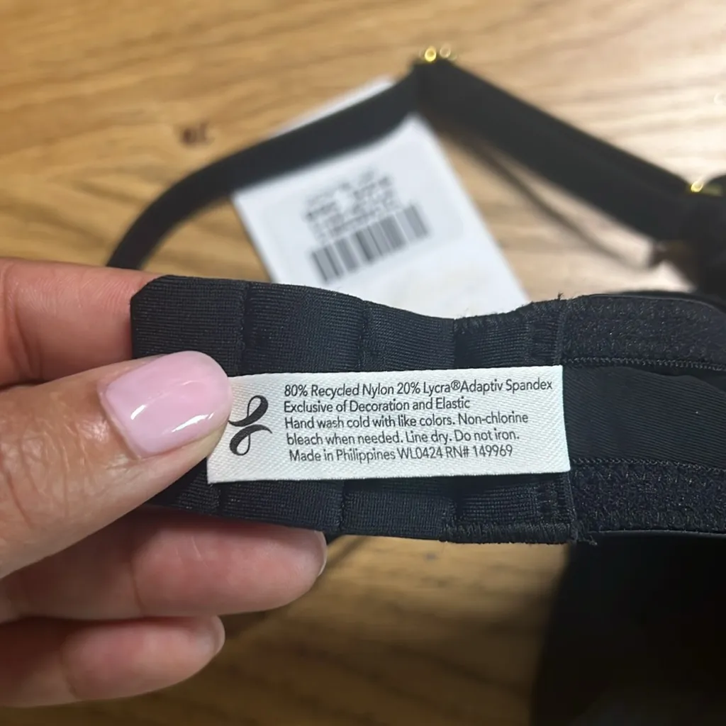 Lively Spacer Balconette Bra Black Mesh Size‎ 36B Adjustable Straps Underwire Size undefined - Image 12