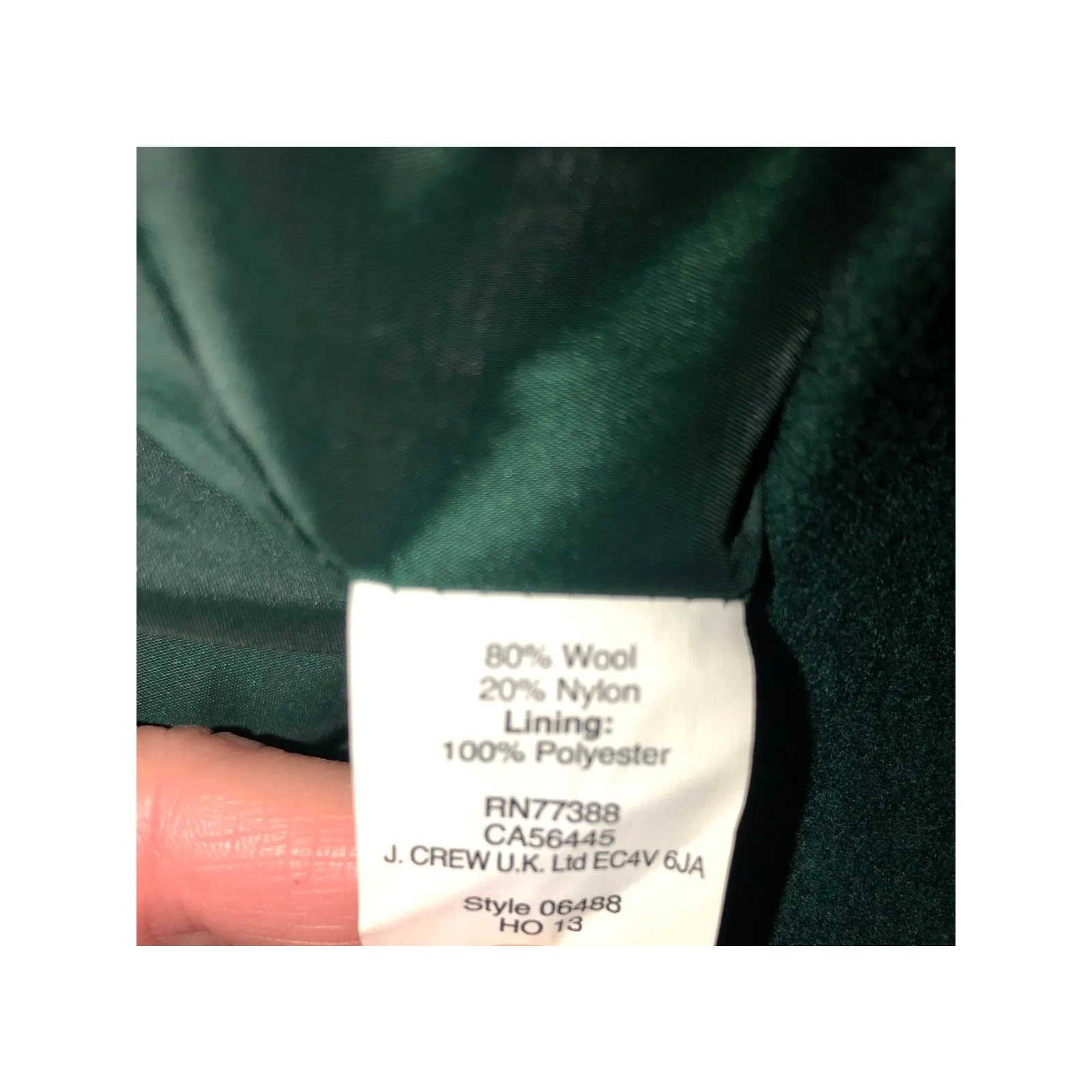 Jcrew Wool Skirt Size 0 XS Green Short Preppy Academia Lined Scallop Hem Emerald - Image 6