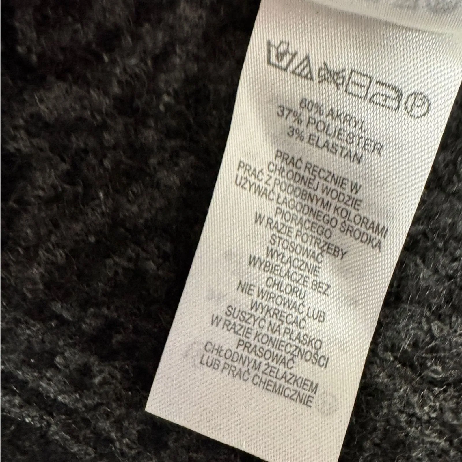 Rachel Zoe Grey Floral Print Cape Cardigan Sweater Womens OS Boho Cozy Casual - Image 5