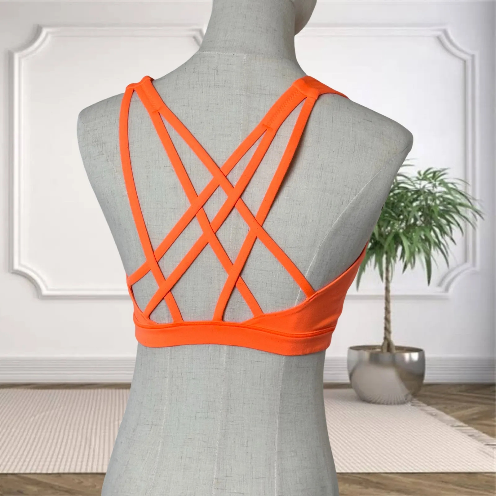 🍊 Lululemon Free To Be Serene Bra – Light Support for C/D Cup, Highlight Orange Size M - Image 3
