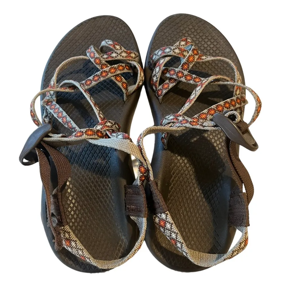 Chaco Z/2 Classic Strappy Rust Gray Sandals Sz 7 - Image 6