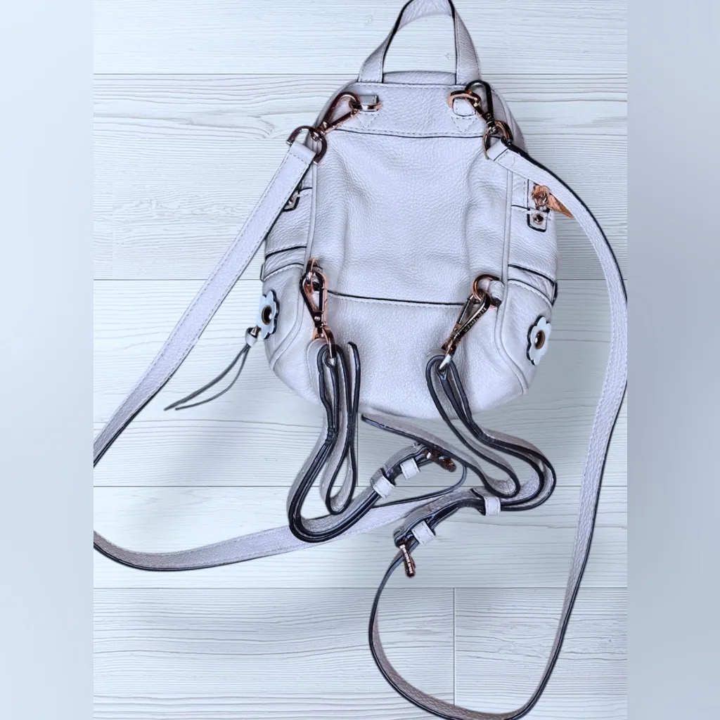 MICHAEL KORS Women’s Rhea Mini Floral Appliqué Leather Backpack - Image 11