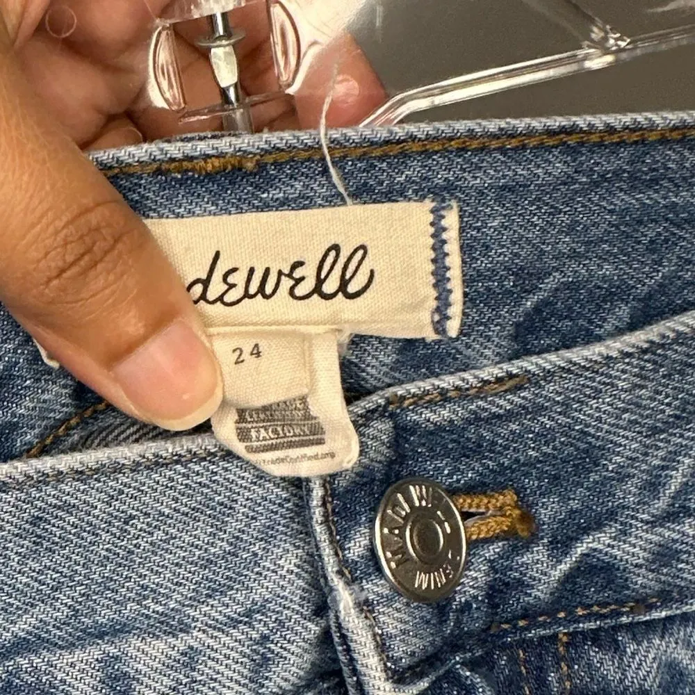 Madewell The Perfect Vintage High Rise Straight Carpenter Utility Jeans Sz 24 - Image 6