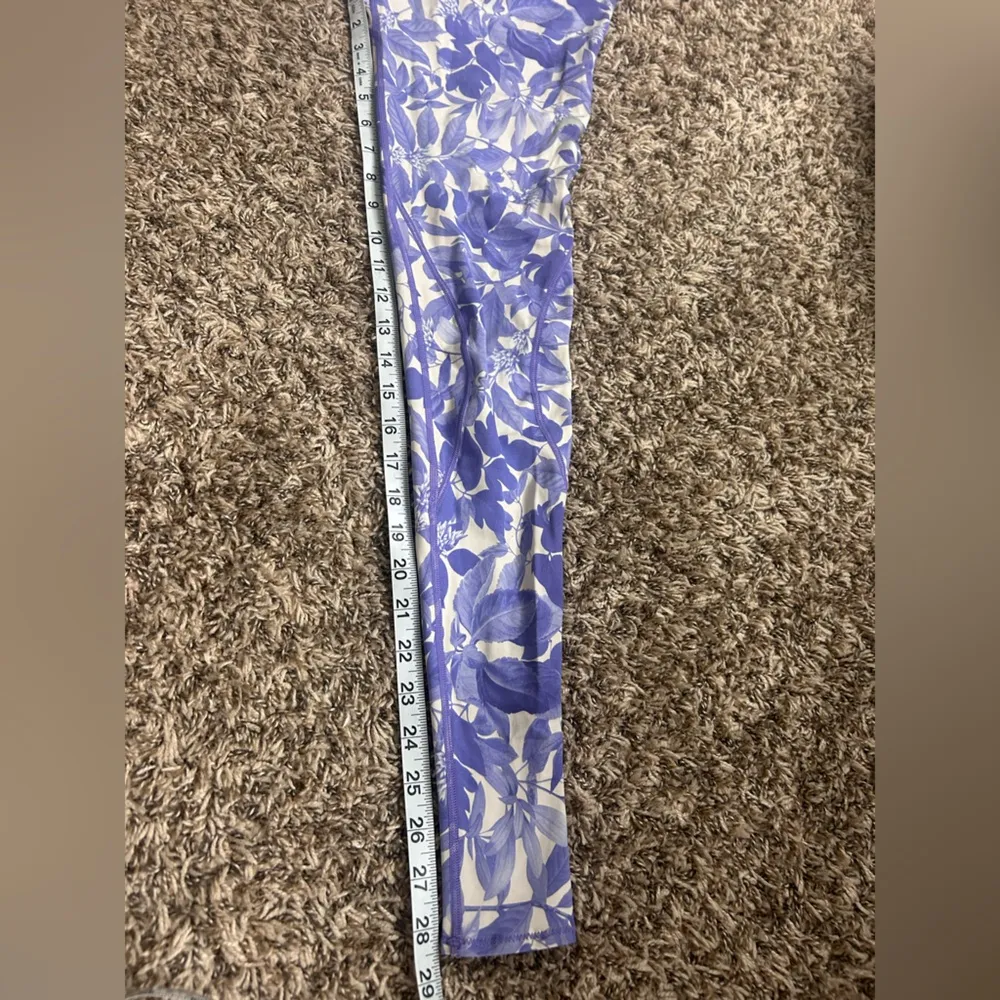 C3fit Compression Tights Sz L Purple White Floral Made In Japan Size L - Image 14