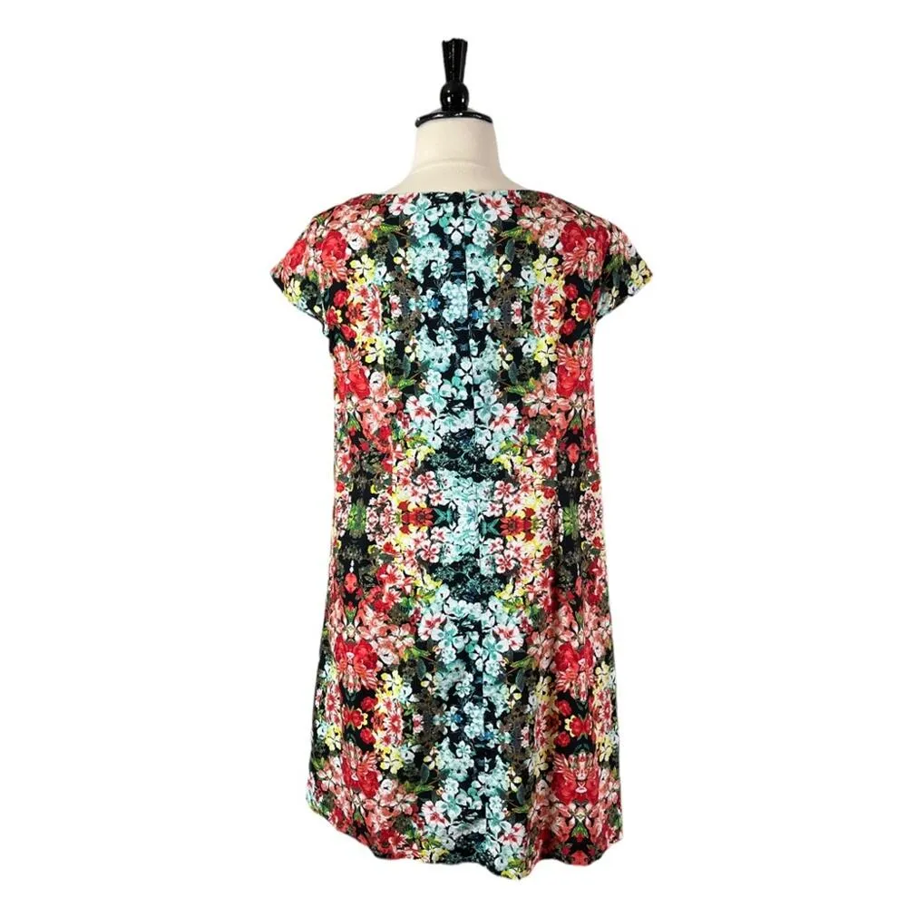 R&K Originals Sheath Dress Cap Sleeves Pink Floral Multi Women’s Plus Size 18W - Image 4