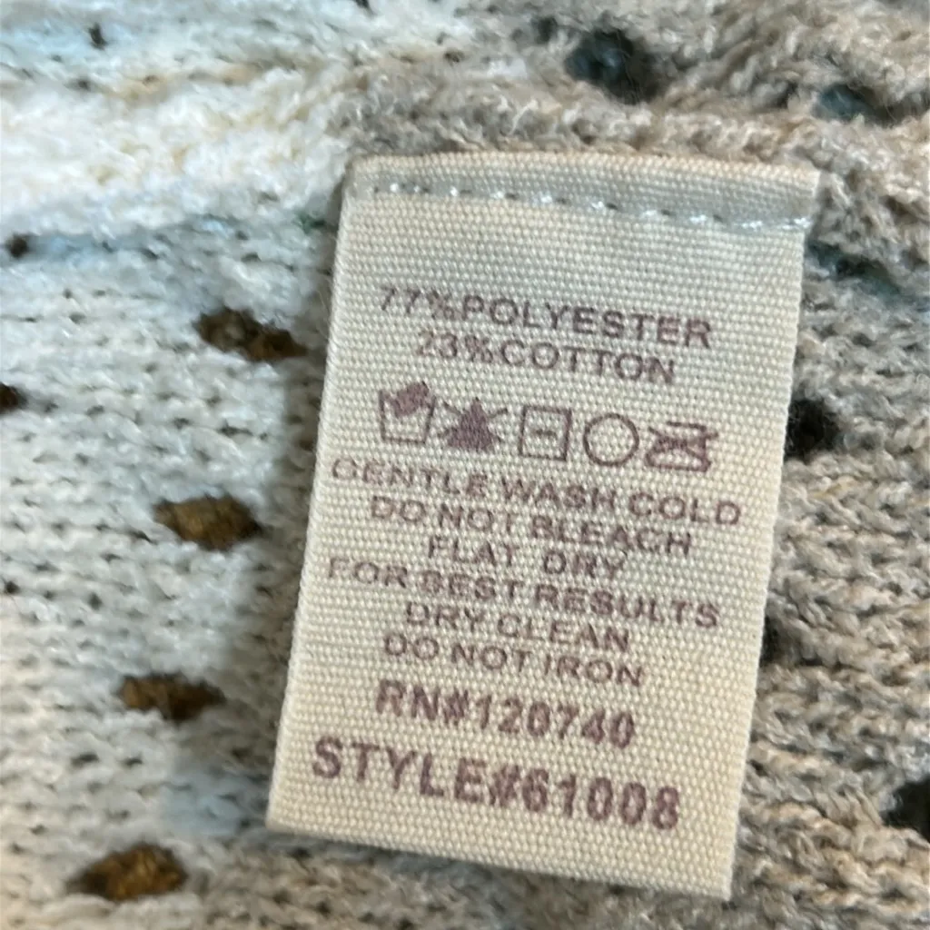 NWT Mystree Crochet Shirt and Short Set Size Small Green - Image 12