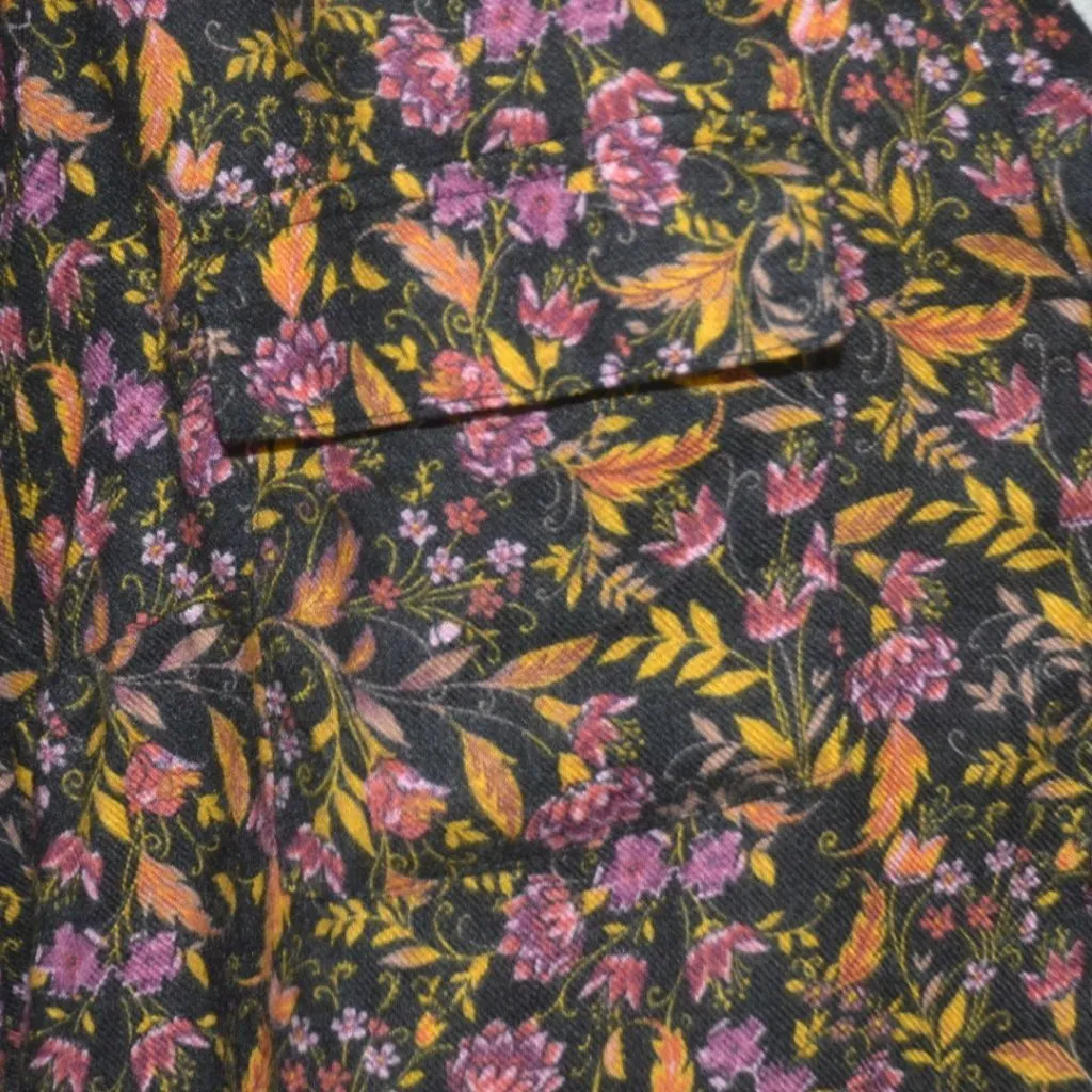 Torrid Harper Black Floral Blouse Top Plus Size 2X V-Neck Tunic Casual Comfy - Image 3