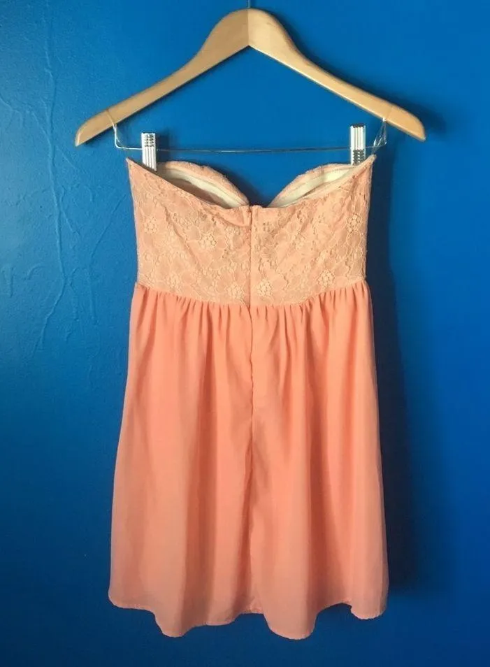 A'Gaci  | Lace Peach Dress - Image 3