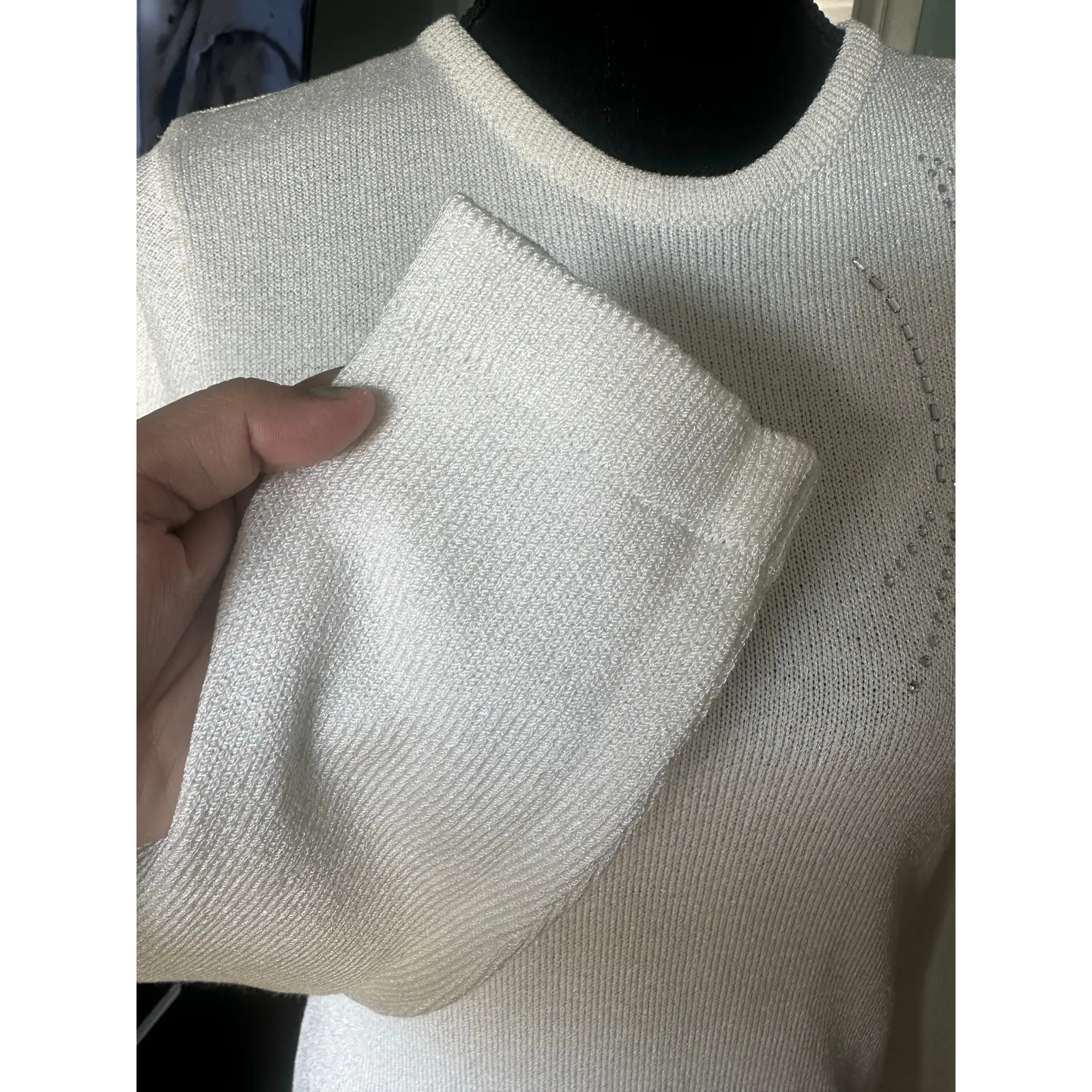 Liz Claiborne Beaded Sweater Dress - Image 4