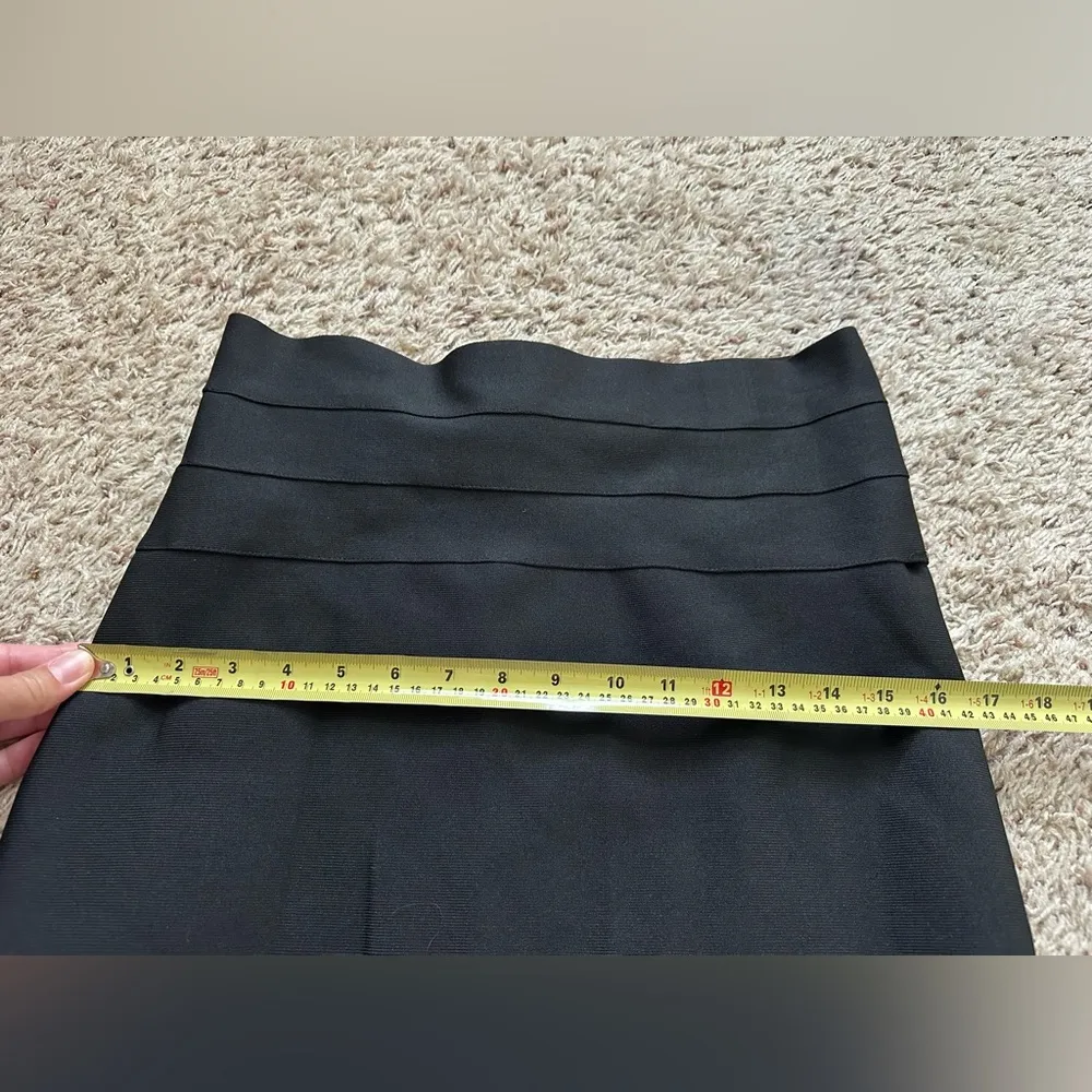 Haute Monde Bandage Bodycon Skirt Womens Large High-Waisted Knit Essentials - Image 4