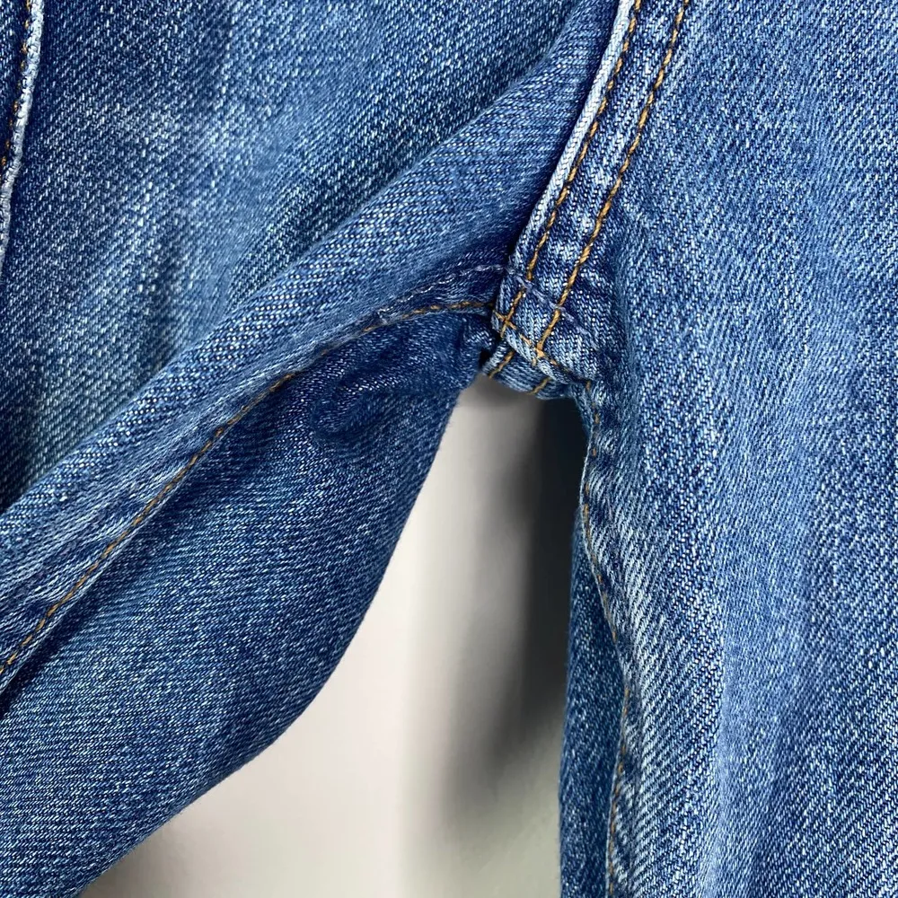 Reformation Blue Denim Celtic Cynthia High Pintuck Relaxed Fit Jeans Womens 26 - Image 7