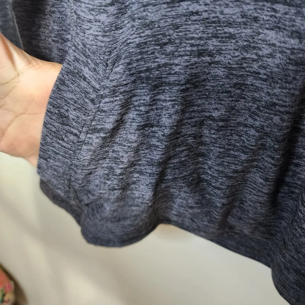 Beyond yoga heather black pullover sweater - Image 2