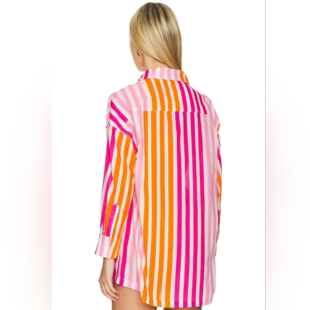 Beach riot Alexa Top in Sunset Stripes - Image 2