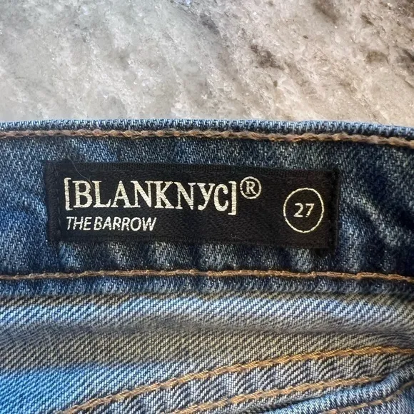 Blank NYC The Barrow embroidered denim shorts Sz 27‎ - Image 4