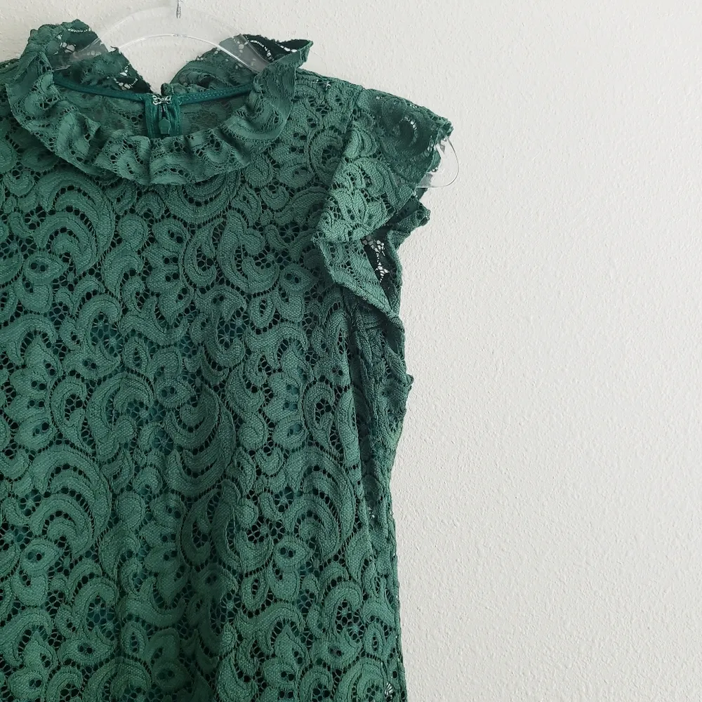 Alexia Admor Lace Cap Sleeve Sheath Mini Dress - Image 3