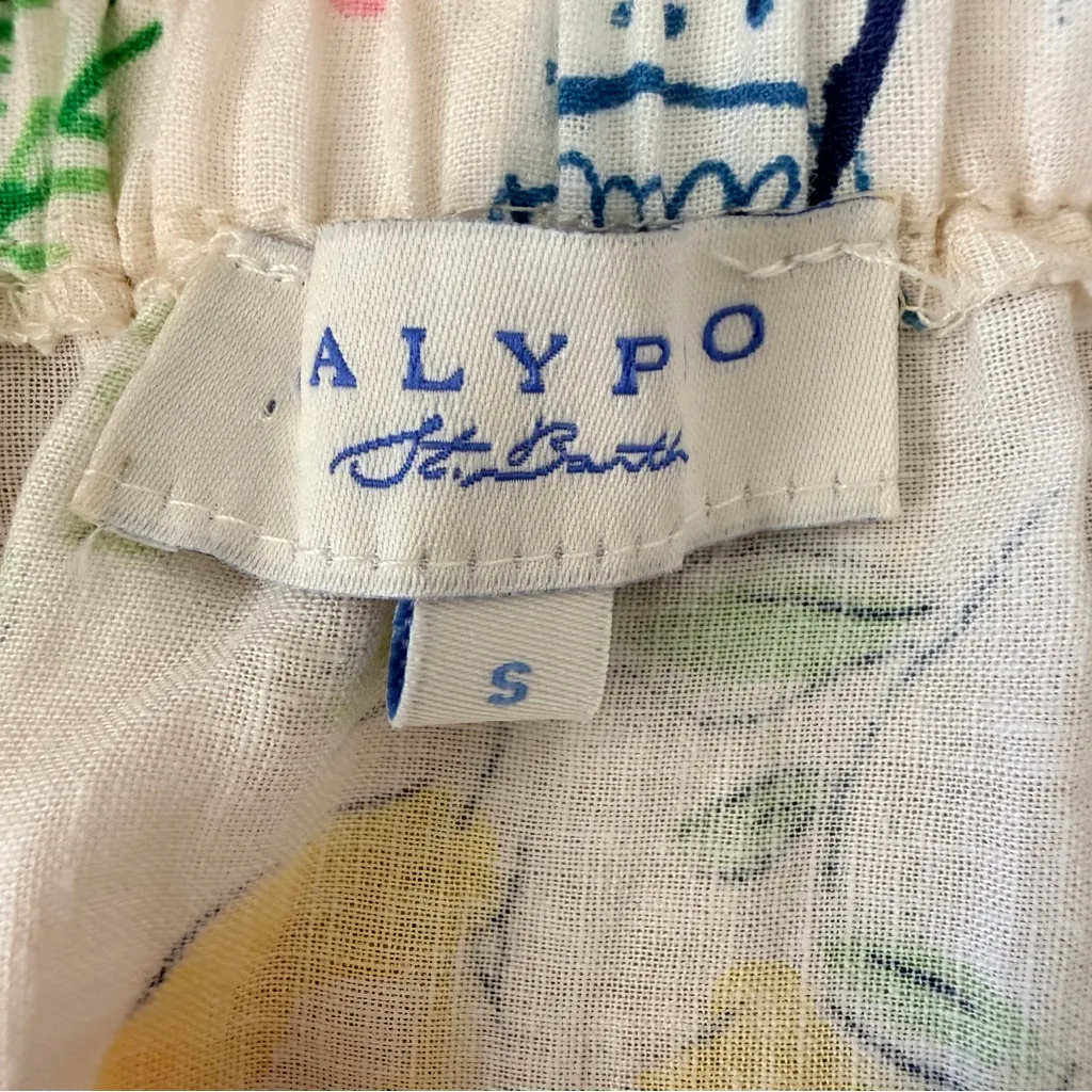 Calypso Tropical Beach Vacation Resort Wear Elastic Waist Pockets Maxi Skirt - Image 6