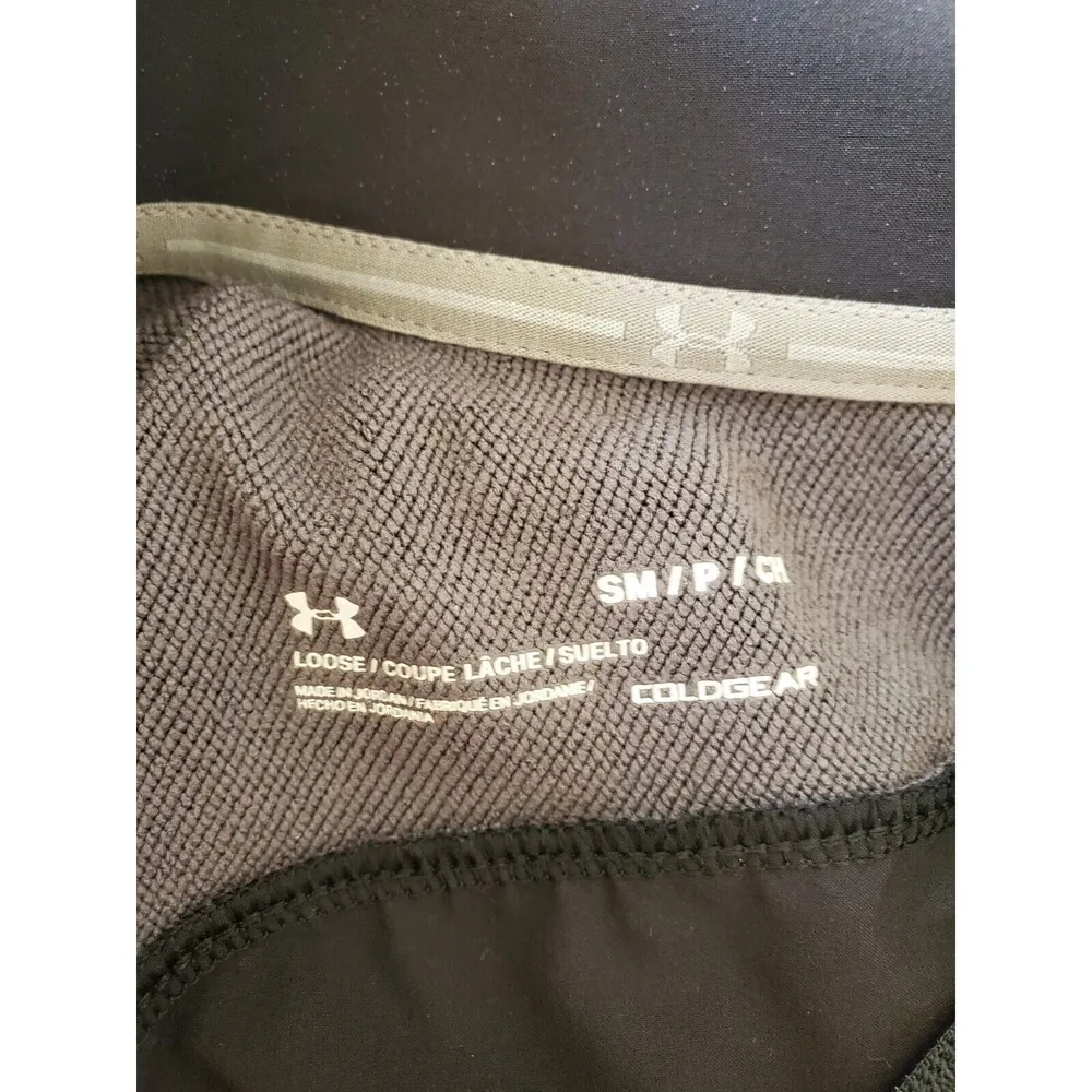 Under Armour Pullover Women Medium Gray Windbreaker Top Long Sleeve Pockets - Image 6