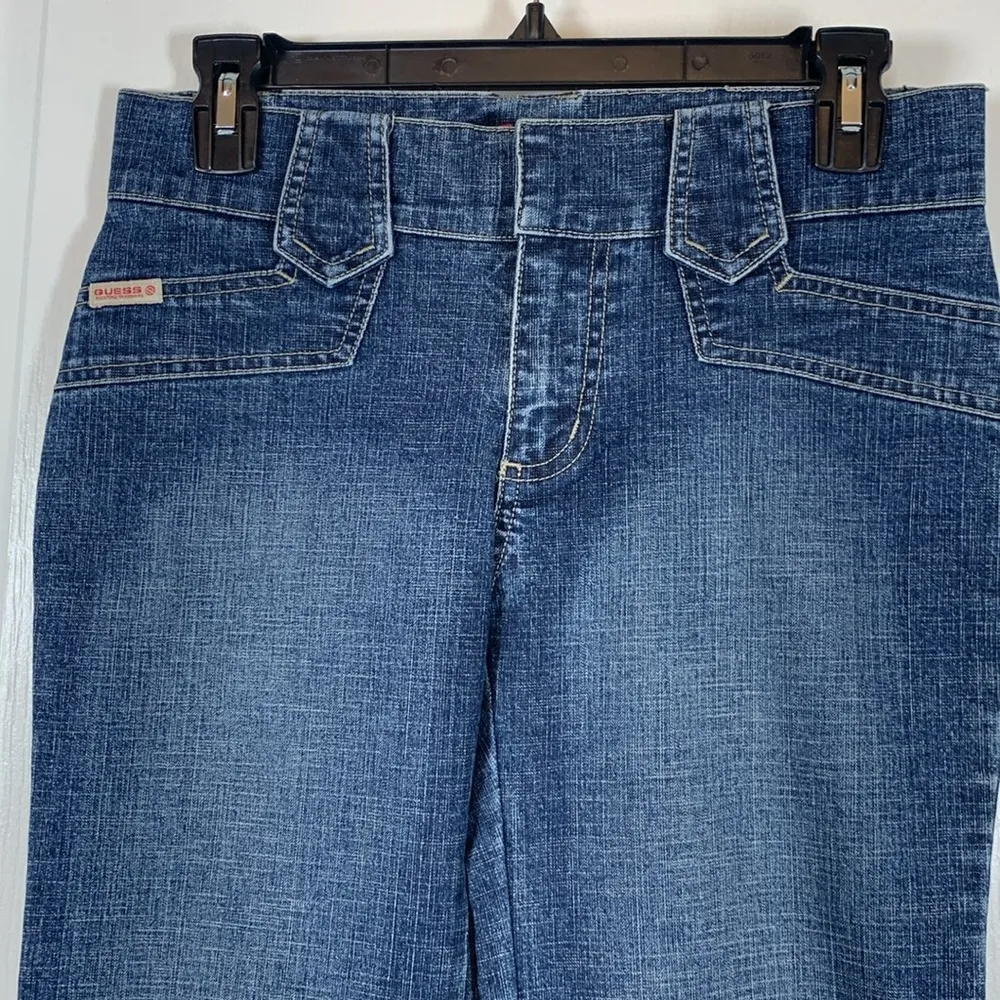 Guess Jeans Stretch Cropped Flare Denim Size 26 #VEG-0184 - Image 2