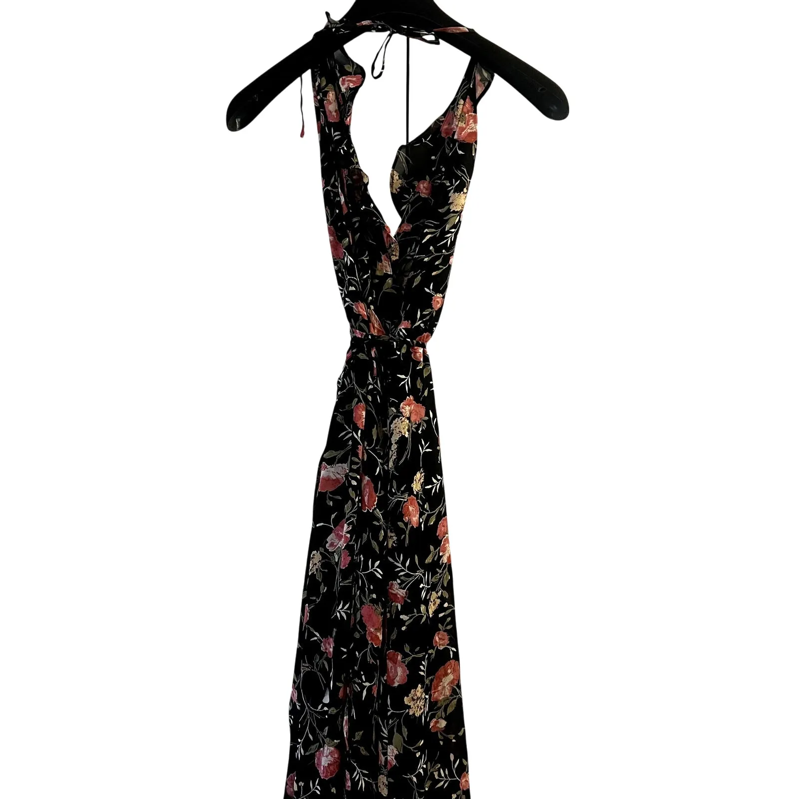 Reformation Hayworth Floral High Low Maxi Wrap Dress Carondelet Size S C0 - Image 6