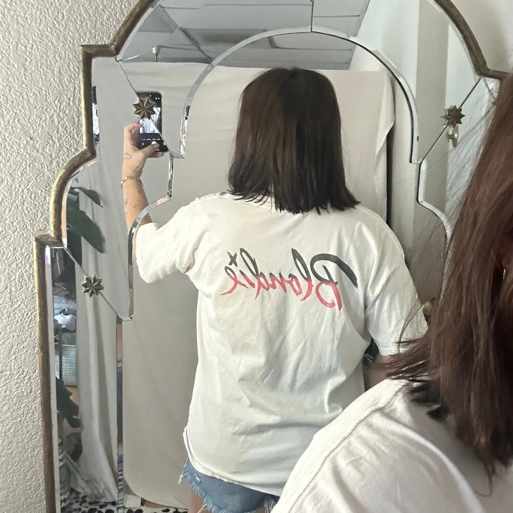 Daydreamer Blondie Graphic Short Sleeve T-Shirt White Size Small - Image 2