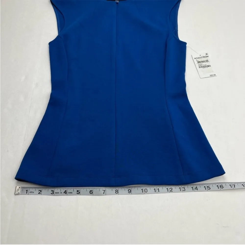 Judith & Charles Aria Sleeveless Zip Top Cobalt Blue Women Size 2 NEW *TINY FLAW - Image 10