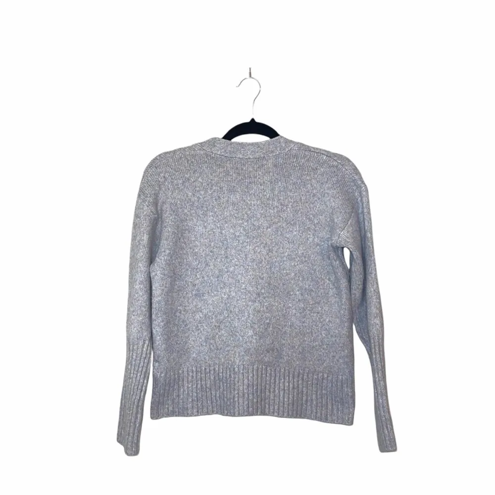 Light Purple Button V-neck Sweater Cardigan - Image 7