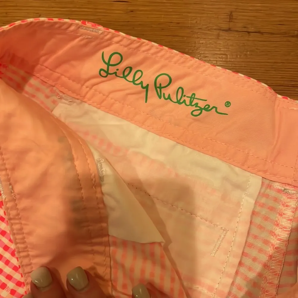 Lilly Pulitzer Buttercup Short Fiesta Pink Gingham - Image 6