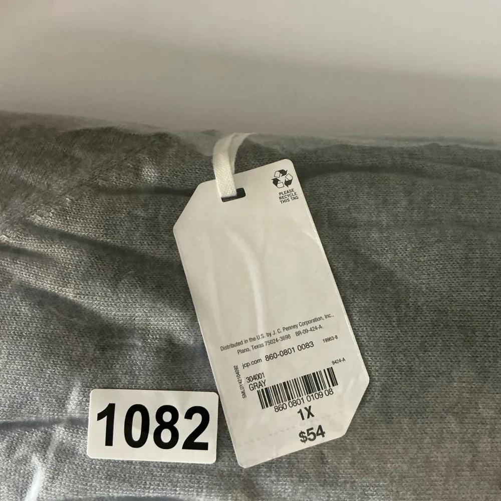 STYLUS Gray Women's Cardigan Size 1X - Image 5