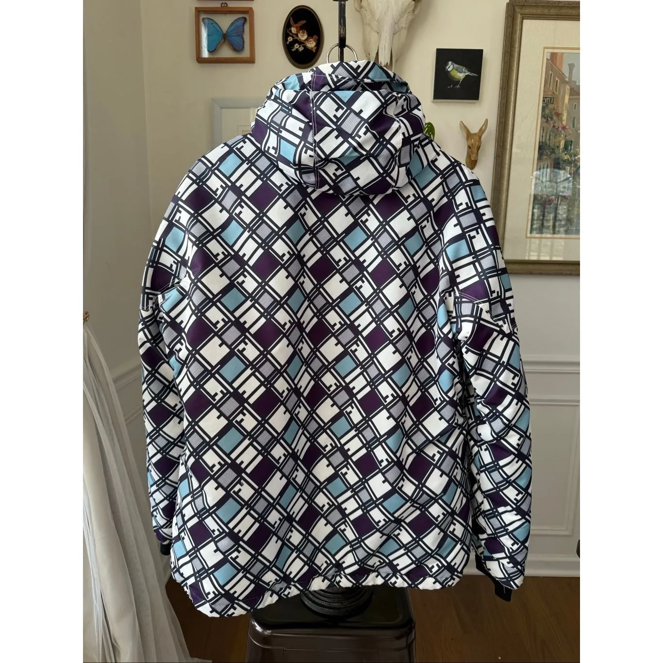 Core Powder Room Women’s Ski Snowboard Jacket Coat Purple Turquoise XL - Image 7