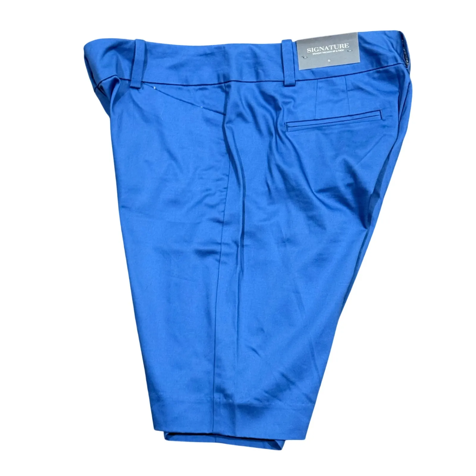 Ann Taylor Signature Blue Straight Through Hip Thigh Shorts Women's Size 6 - Image 3